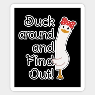 Duck around and find out Sticker